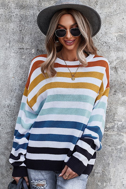 Striped Casual Sweater