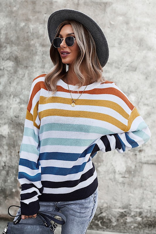 Striped Casual Sweater