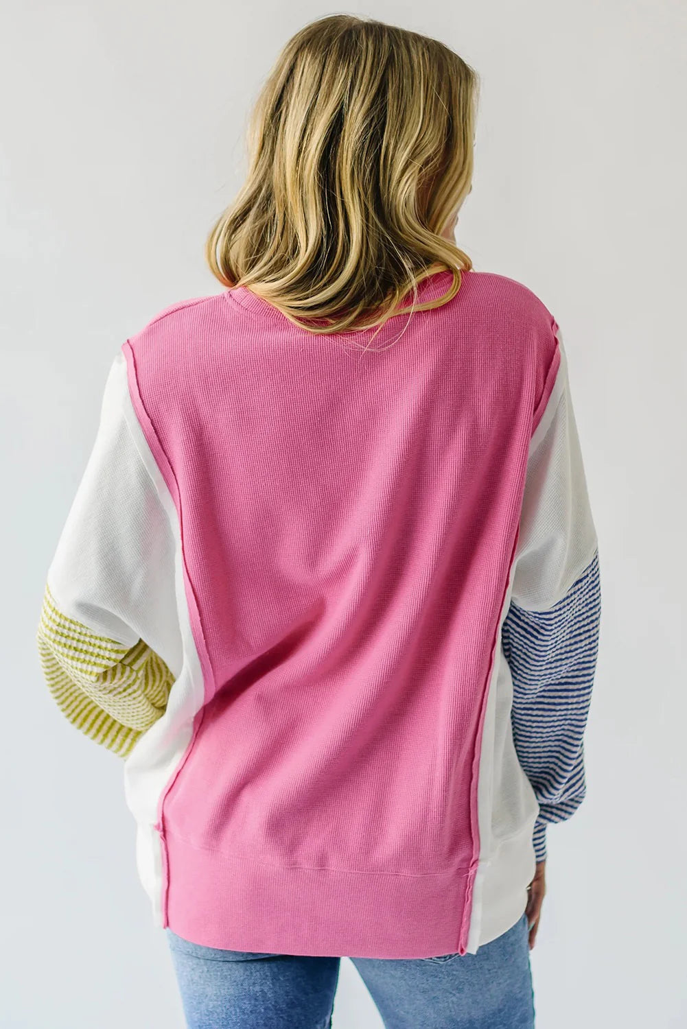 Pre-Order Textured Patchwork Pullover