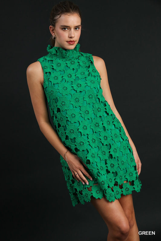 Halter Neck sleeveless dress with back bow tie